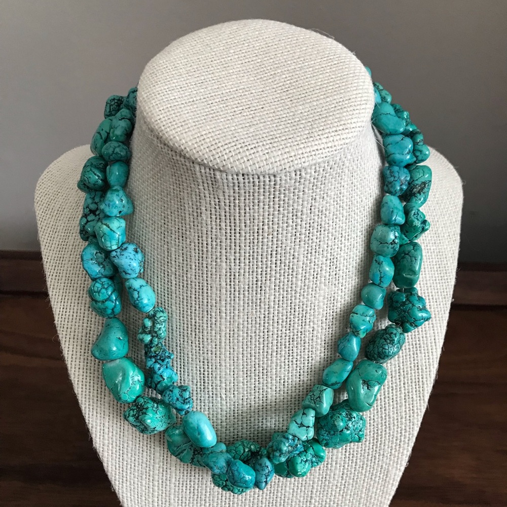 Turquoise statement necklace